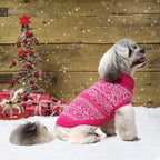 HOMIMP Dog Sweater Argyle - Warm Winter Clothes Puppy Soft Coat, Ugly Dog Sweater for Small Medium and Large Dogs, Pet Clothing Boy Girl, Pink XXS