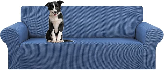 Stretch Oversized Couch Covers for Sofa Slipcover,Riverside | 1-Piece Washable Sofa Cover (94"-110") 4-Seater Furniture Protector, Soft Jacquard Non-Slip Elastic Bottom for Dogs & Kids