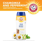 Arm & Hammer for Pets Itch Relief Dog Shampoo with Chamomile and Peppermint, Soothes Dry and Itchy Skin, pH Balanced, Free of Sodium Lauryl Sulfate and Parabens, 20 Fl Oz
