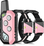 Shock Collar for Dogs, Dog Training Collar with Remote Control for 2 Dogs, 3 Training Modes with Beep, Vibration and Satic, Waterproof, Rechargeable for Large Medium