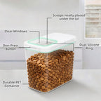 TBMax Dog Cat Food Storage Container 12Lbs with Airtight Flip-up Lid, Large Pet Food Dog Treat Container with Scoop, Airtight Food Storage Bin for Kitchen Organization