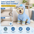 Dog Raincoat with Removable Boots, Clear Hood, Blue, S (3-6 lb) | 300D polyester with full-body coverage, reflective trim and a back D-ring for snowy, muddy and low-light walks and home use