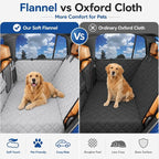 IJVAE Hard Bottom Car Seat Cover for Dog，Grey for Full Size SUV