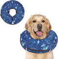 Supet Inflatable Dog Cone Collar Alternative After Surgery, Soft Donut Recovery E Collar for Neuter, Small Medium Large Dogs