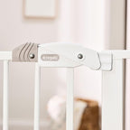 Regalo Safety 36" Extra Tall Baby Gate, Bottom of Stairs & Doorways | Fits Openings 29"-36.5" Wide, Pressure Mounted with Door, For Babies, Toddlers & Pets, White