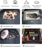 Siedihit Playpen for Middle Dog Cat, Dogs Tent Crate Cage Indoor | Outdoor, Portable Pop Up Dog Kennel with Carrying Bag for Rabbits (Dark Grey with Pad, Medium)