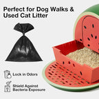 VETRESKA Dog Poop Bag Dispenser with 105 Counts, Rose & Honey Scented | Leak Proof and Extra Thick Pet Waste Bags for Dog Walking and Cat Litter