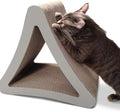 PetFusion 3-Sided Vertical Scratch Play & Perch Cat Scratching Post, 18" x 10.5" x 15.9", Multiple Angle Cat Scratching Pad; 6 Usable Sides, 100% Recyclable Cardboard Lounge