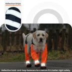 Waterproof Dog Suspender Boots Non-Slip for Small Medium (Orange XS | Dog Paw Protectors for Outdoor Walking Stay-On,Dirt-Proof Comfortable Booties
