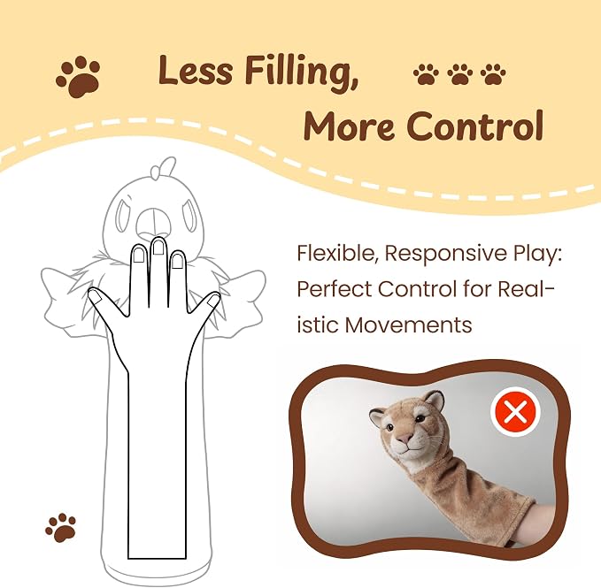 Cat Wrestling Glove, 22 inch Cat Puppet Wrestler with 3 Catnip Pouches & 3 Layer Resistant Protection, Interactive Cat Toy with Removable Bell for Boredom Relief & Mental Stimulation, Chicken