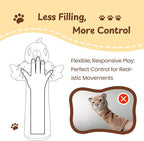 Cat Wrestling Glove, 22 inch Cat Puppet Wrestler with 3 Catnip Pouches & 3 Layer Resistant Protection, Interactive Cat Toy with Removable Bell for Boredom Relief & Mental Stimulation, Chicken