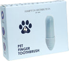 Hampton Distribution 4-Pack Pet Dental Care Kit - 360° Silicone Dog & Cat Finger Pet Toothbrush
