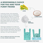 Cat Litter Disposal Bags and Dog Poop Bags with Handle,Cornstarch Based Extra Thick and Guaranteed Leak Proof Poop bags for Kitty and Doggy(360 Count 1.1 Gallon,Lavender Scent)