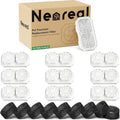Neareal Official 9-Pack Replacement Filter Set for 108oz Cat Fountain | Includes 9 Replacement Filters & 9 Pre-Filter Sponges for 108oz/3.2L Stainless Steel Pet Water Fountain