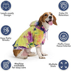 Spark Paws Dog Hoodie – Premium Dog Sweater for Small, Medium, and Large Dogs | Warm Outfits for French Bulldogs, Pitbull, Puppy, Winter Jacket Alternative - Berry Lemonade - L