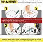 DcOaGt Dog Shoes for Large Dogs, 4PCS Anti-Slip Dog Boots & Paw Protectors for Hot Pavement Winter Snow Hiking Walking, Waterproof Breathable and Reflective Dog Booties for Large Size Dogs