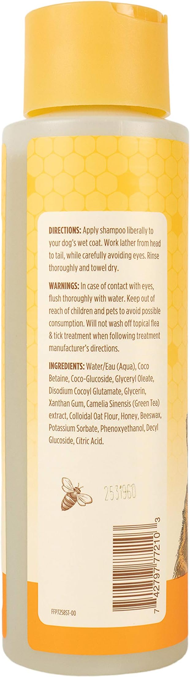 Burt's Bees for Dogs Natural Oatmeal Dog Shampoo | With Colloidal Oat Flour & Honey | Cruelty Free, Sulfate & Paraben Free, pH Balanced for Dogs - Made in USA, 16 Oz - Pack of 6