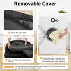 Calming Dog Bed Fluffy Plush Dog Mat for Furniture Protector with Removable Washable Cover for Large Medium Small Dogs and Cats (Medium, Beige)