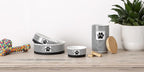 Bone Dry Paw & Patch Ceramic Pet Collection, Treat Canister, 4x6.5, Black,Treat Canister, 4x6.5,5742