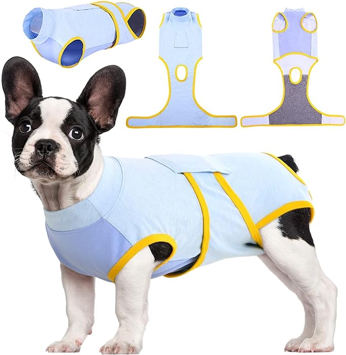 Kuoser Recovery Suit for Dogs Cats, Soft Dog Surgery Suit Female Male Spay | Professional Dog Onesie for Surgery, Substitute E-Collar & Cone, Prevent Licking Dog surgical suit Pet Neuter Suit