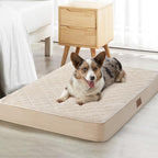 WNPETHOME Orthopedic Big Dog Beds Large Sized Dog, Waterproof Extra Large Dogs Bed with Removable Washable Cover, Multi-Needle Quilting Dogs Crate Bed