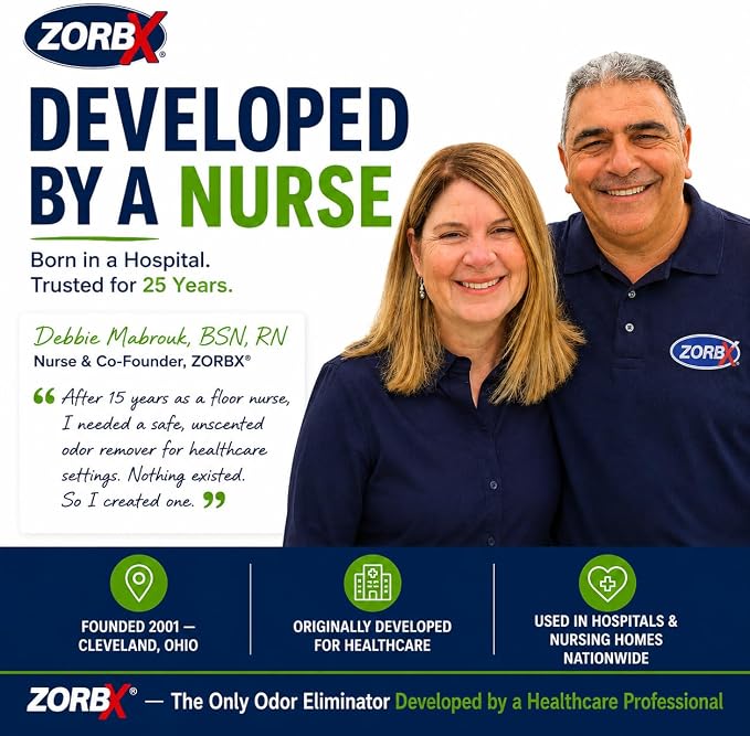 ZORBX Unscented Odor Eliminator for Strong Odor 2 Fl Oz, Pack of 1 - Used in Hospitals & Healthcare Facilities - Advanced Formula, Fast-Acting Odor Remover Spray for Dog, Cat, House & Carpet | Permanent Odor Remover for Pet & Human Urine, Smoke & Stron...