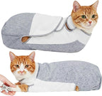 Cat Grooming Wrap, Self Adhesive Cats Anti-Escape Wrap, (6-10lbs) | Anti-Scratch Burrito Restraint Blanket, for Cutting Nails, Calming Cat Swaddle Wrap for Medicine Ear Cleaning, Dental Care