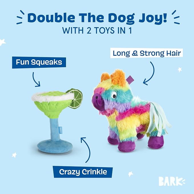 BarkBox Fiesta Party Bundle Interactive Plush Dog Toy Set