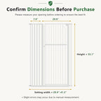 Extra Tall Cat Gate, 55.1" Heavy Duty Pet Gate for Large Cats & Dogs, Adjustable 29.9-41.3" Wide, Auto Close, No Drilling Pressure Mount, Easy Walk Through for Doorways Hallways Kitchen, White