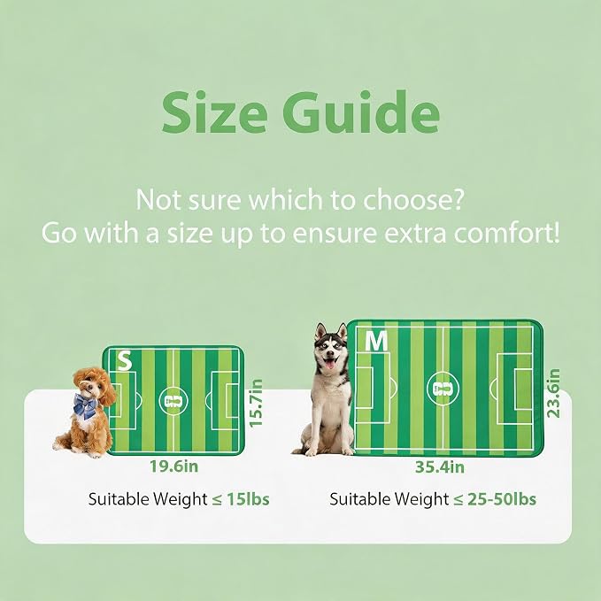 FIFA Dog Cooling Mat, Cooling Blanket for Dogs,Washable, S | Official FIFA 2026, non-slip foldable, 19.6x15.7in, for dogs cats, S