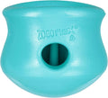 WEST PAW Zogoflex Toppl Interactive Treat Dispensing Puzzle Dog Toy for Mental Stimulation & Enrichment-Holds Kibble & Treats-Lickable, Freezable & Dishwasher Safe-Made in USA-Small-Teal