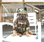 iChoue Dog Cold Weather Coats Water Resistant Raincoats Lightweight Windbreaker Hooded Jackets for French English Bulldog Pitbull Pug Boston Terriers Outdoor Rain Coat - Camouflage, Small