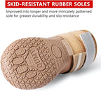 QUMY Dog Shoes for Large Dogs, Medium Dog Boots & Paw Protectors for Winter Snowy Day, Summer Hot Pavement, Water-Resistant in Rainy Weather, Outdoor Walking, Indoor Hardfloors Skid-Resistant Sole | Dog Booties Medium Large Size Dogs, Water-resistant i...