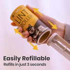 DELOMO Lint Roller for Pet Hair Extra Sticky, Mega Value Set of 1000 Sheets | 5 Handles + 10 Rollers, Clean Faster for Clothes, Couch, Bedding, Furniture & Car, Easy Peel Design for Multi-Pet Homes