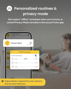 Furbo 360° Dog Camera [Paid Plan Required to Activate] | Stay connected with AI Dog & Home Safety Alerts, Treat Toss, Auto-Tracking, Video History, 2-Way Audio (Subscription 3mo min)