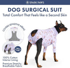 Spark Paws Dog Surgery Recovery Suit – Dog Recovery Suit After Surgery, Anti-Lick Dog Onesie, Abdominal Wound Protector, Soft Cone Alternative for Spay Neuter Male Female Pet Recovery - Pigs Fly - 4XL
