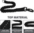 jenico Long Dog Leash 50FT: Heavy Duty Rope Leashes for Dogs Training with Swivel Lockable Hook Reflective Threads Bungee and Padded Handle - Dog Lead for Large Small Medium Dogs Outside Walking