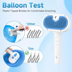 Pet Steam Brush for Dogs & Cats, 3-in-1 Shedding Grooming Tool | Self Cleaning Spray Comb with Mist, Dog Brush for Shedding, Cat Brush for Hair Removal, Long Haired Pet, Waterless Shampoo