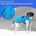 MIGOHI Warm Dog Coat Winter Dog Jacket,Waterproof Cold Weather Coats for Dogs,Fleece Jacket for Small Medium Large Dogs,Reflective Thick Fleece Vest with Leash Hole