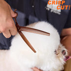 High-end Professional Dog Grooming Curved Thinning Scissors Teeth Blending Shears Pet Texturizing Thinner Blender Shears 7.5 Inch Extremely Very Sharp Made Of Stainless Steel Alloy For Dog Cat Groomer