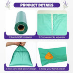Sherr Lavender Scented Dog Poop Bag Bulk Leak Proof Dog Waste Bags Doggy Poop Bags Pet Waste Bag for Puppy Pets Outdoor Walking and Travel(10 Boxed Rolls 2000 Counts)