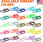 Viper Biothane K9 Working Dog Leash Waterproof Lead for Tracking Training Schutzhund Odor-Proof Long Line with Solid Brass Snap for Puppy Medium and Large Dogs 4ft, Coral