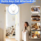 Interactive Cat Toys for Indoor Cats, Door Hanging Flying Bird Feather Toy | USB Rechargeable Automatic Cat Enrichment Toy for Exercise and Mental Stimulation, Keeps Kittens and Adult Less Bored