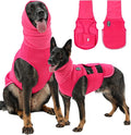 Meifsou Dog Anxiety Vest with Hood, Skin-Friendly Thunder Jacket for Dogs, All-in-One Dog Calming Shirt with Hood for Thunder, Fireworks, Separation - Keep Pet Calm Without Medicine, Rose, XS