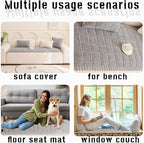 Mitid Sofa Cover Fuzzy Couch Cover for Pet, Couch Covers for Dogs Pets Mat | Washable Non-Slip Sofa Slipcover Cushion Protector Pets Friendly Mat, Dog Couch Cover, Square Couch Covers for Dogs Non Skid