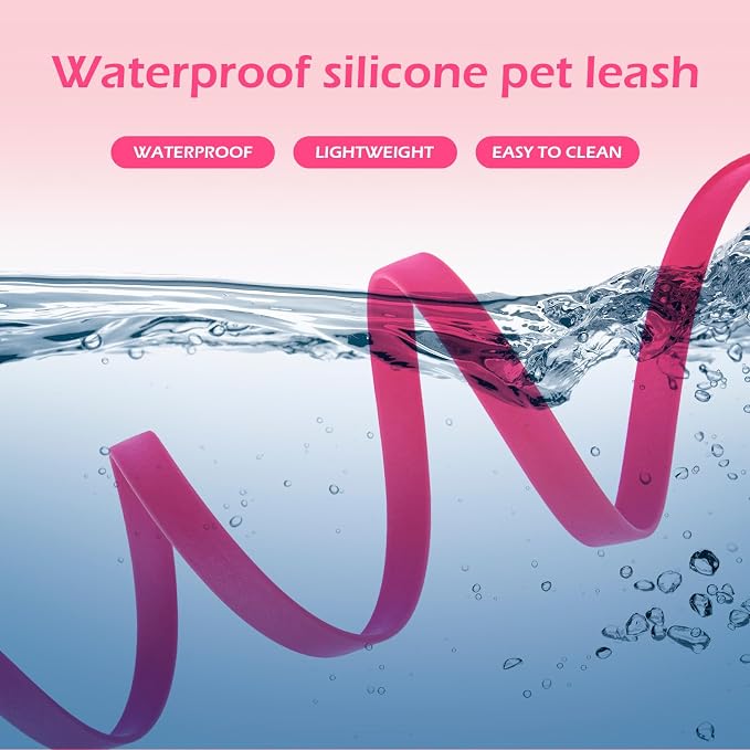 Wolfone Waterproof Dog Leash 17FT Long Line Recall Training Leash | Durable Dog Leash PVC coated waterproof surface resists dirt and odors strong nylon core for training walking and hiking