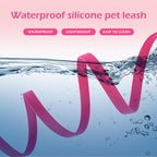 Wolfone Waterproof Dog Leash 50FT Long Line Recall Training Lead | 50FT Dog Leash Durable PVC coated long line with easy clean surface strong nylon core for recall training and outdoor use