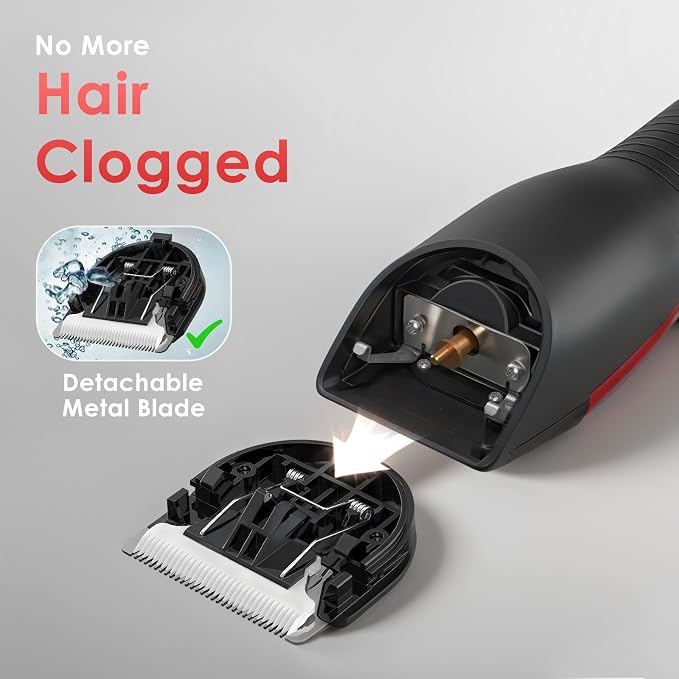 Horse Clippers Low Noise Rechargeble Horse Trimmer Kit | Pet Shaver for Heavy Thick Coats Grooming, 2-Speed Cordless Shears for Sheep, Cats and Dogs