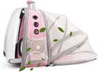 Lollimeow Cat Carrier Backpack, Expandable Bubble Pet Carrier for Cats and Small Dogs, Airline Approved Travel Backpack for Hiking, Walking & Outdoor Adventures - Supports up to 14 lbs