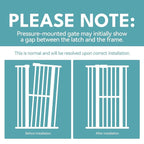 No Pawblems 55.1" Extra Tall Pet Gate, 29.9"-44.4" Wide Cat/Dog Gate, Black | No Drilling Pressure Mounted, 1.37" Narrow Bar Spacing, Auto Close Tall Cat Gate for Doorway Hallway, One-Hand Operation